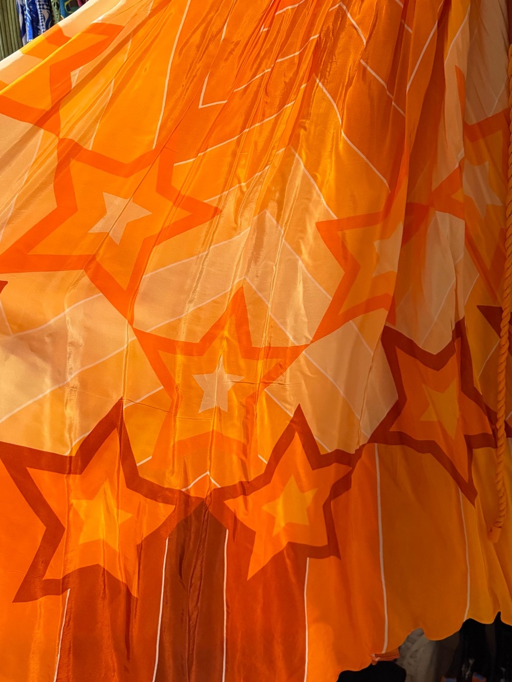 NWOT FARM Rio Orange and Yellow Star-Print Halter Maxi Dress - Picture 13 of 15